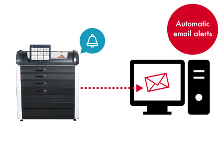 Alert arrives by email