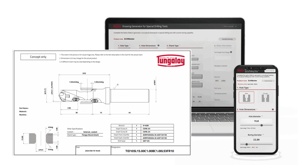 DrillMeister Automated Drawing System UI