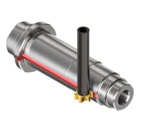 T-slot head with chamfering edge drawing example