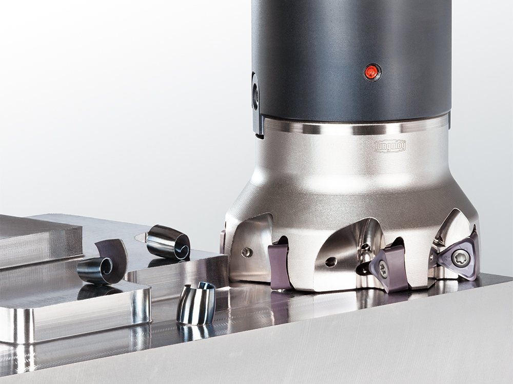 Expansion of the PVD grade AH8015, renowned for its excellent wear resistance, to four milling tool products