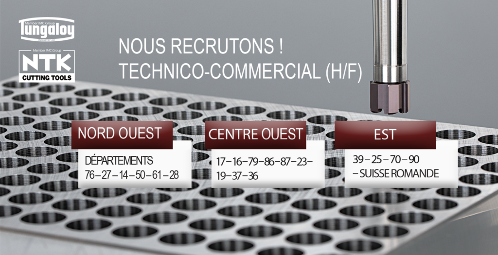 Nous recrutons - 3 Technico-commerciaux itinérants