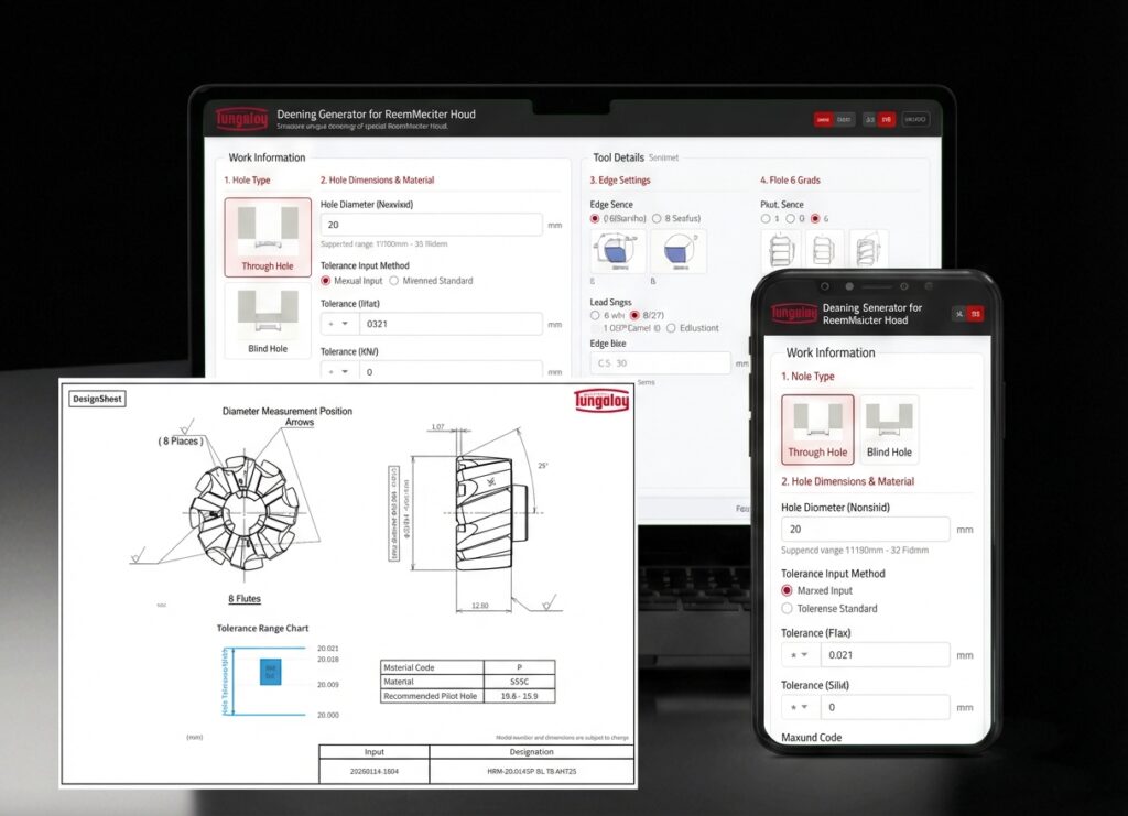 タンガロイが画期的な「特殊ReamMeisterヘッド作図システム」をリリース