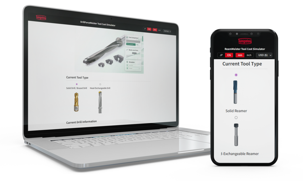 Tungaloy Launches Cost Saving Calculators for ReamMeister and DrillForceMeister