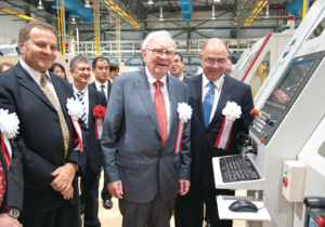 Warren Buffet Attending the Opening Ceremony of the Tungaloy Corporate Headquarters in Iwaki, Japan, in 2011.