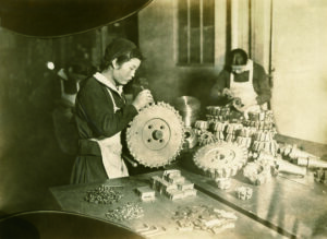 Tungaloy Engineers Working in a Machine Shop During the Early Years of the Company