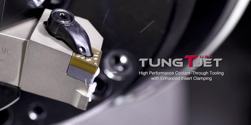 TungTurnJet - High Performance Coolant-Through Tooling with Double Clamping