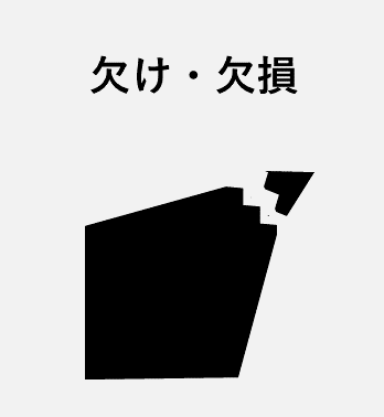 欠け・欠損