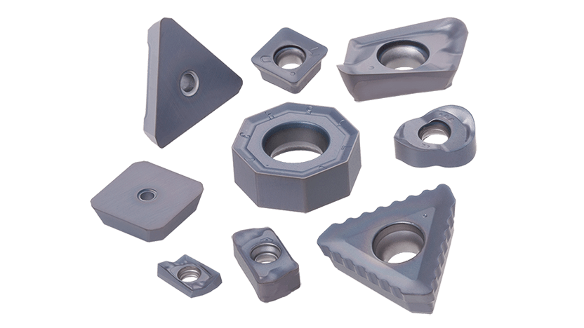 AH3225 PVD grade for steel and stainless steel with excellent combination of wear and fracture resistance.