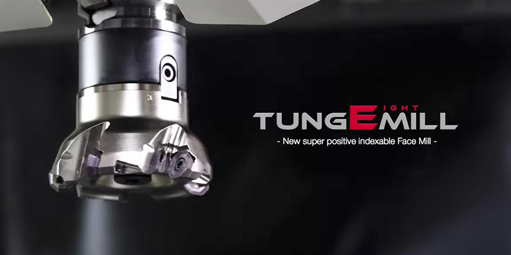 TungEight-Mill - Fresa de planedo con plaquitas de 8 aristas de corte para reducir las fuerzas de corte