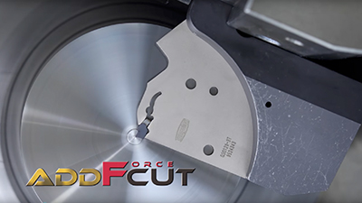 AddForceCut - New grooving and parting-off tool series with optimally rigid self-clamping system