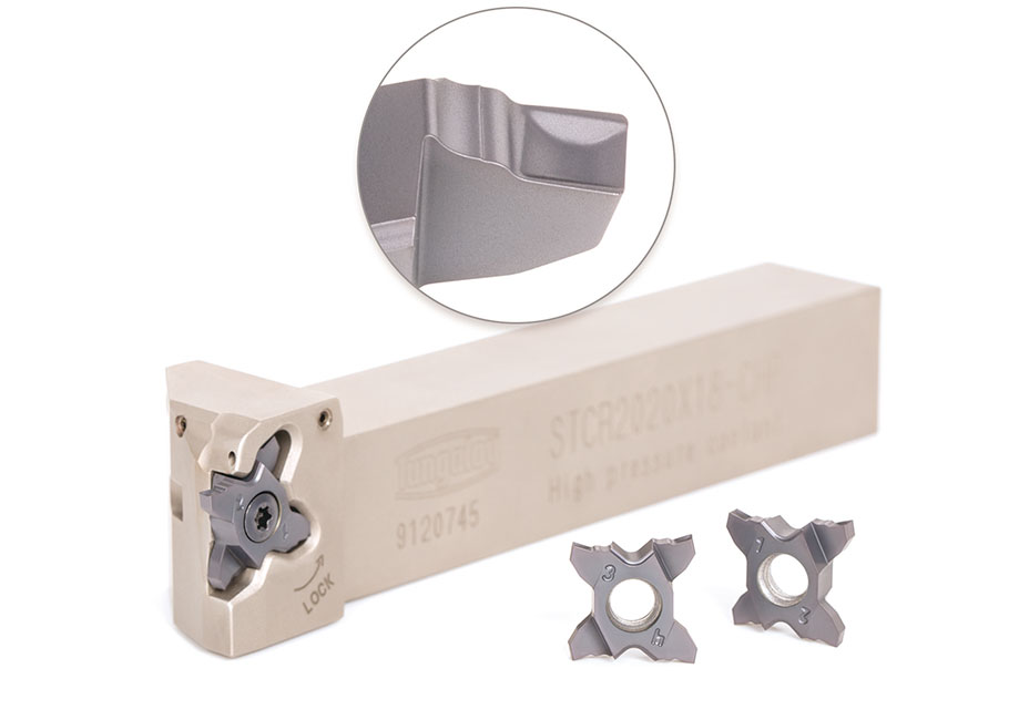 Tungaloy Expands TetraMini-Cut 4-Edged Grooving Insert Line