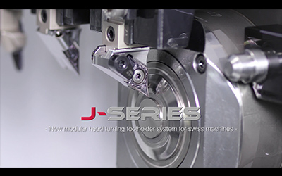 J-Series - Nuevo sistema de portaherramientas de torneado de cabezales modulares para máquinas tipo suizo