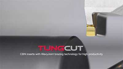TungCut CBN - Innovative CBN inserts for accelerated machining of hard part turning